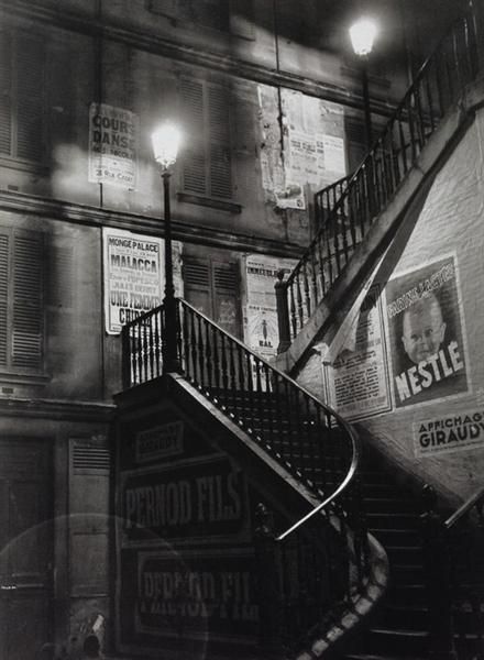 Brassaï Fotographie - Treppe in der Rue Rollin 1934