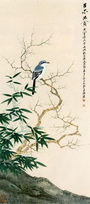 Zeitgenössische chinesische Kunst - Vogel im Frühling