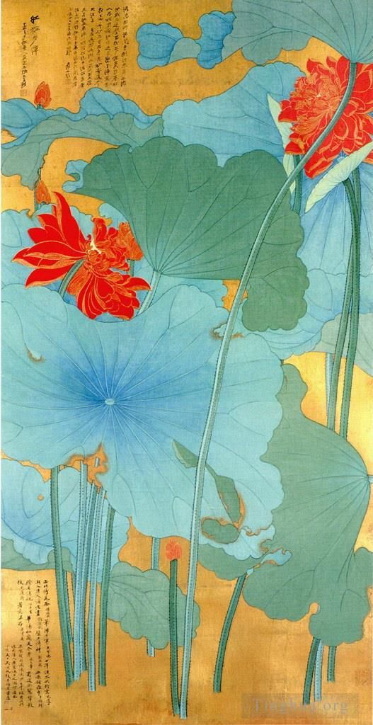 Zhang Daqian Chinesische Kunst - Lotus 1948