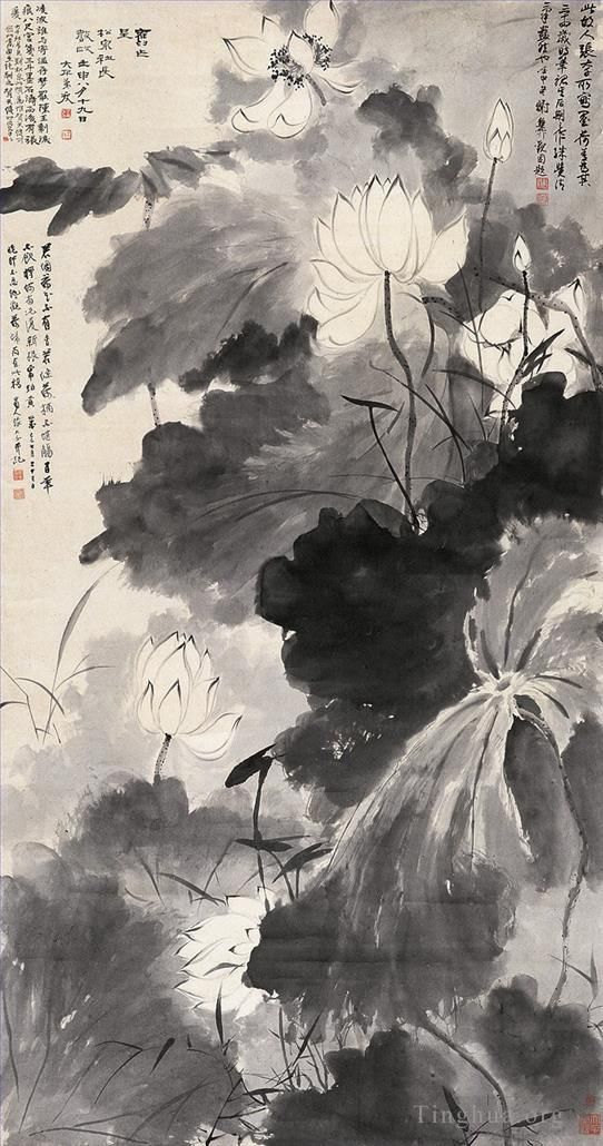 Zhang Daqian Chinesische Kunst - Lotus 20