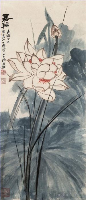 zeitgenössische kunst von Zhang Daqian - Lotus 21