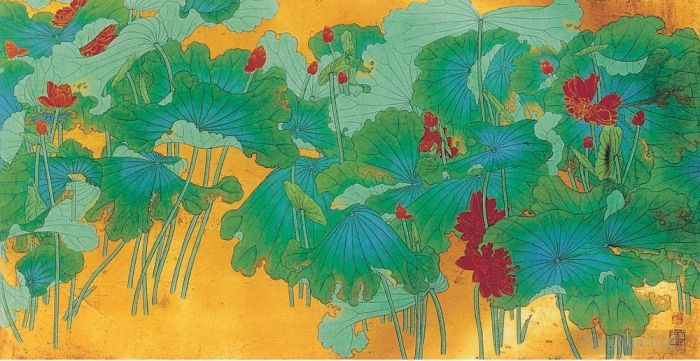 Zhang Daqian Chinesische Kunst - Lotus 28 2