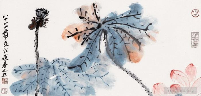 Zhang Daqian Chinesische Kunst - Lotus 33