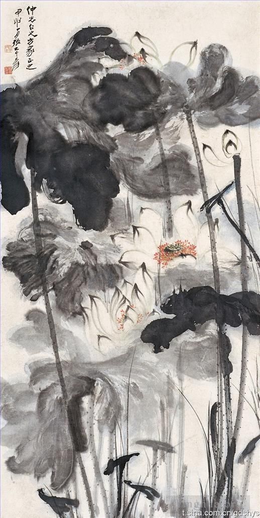 Zhang Daqian Chinesische Kunst - Lotus 7
