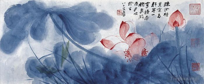 Zhang Daqian Chinesische Kunst - Lotus