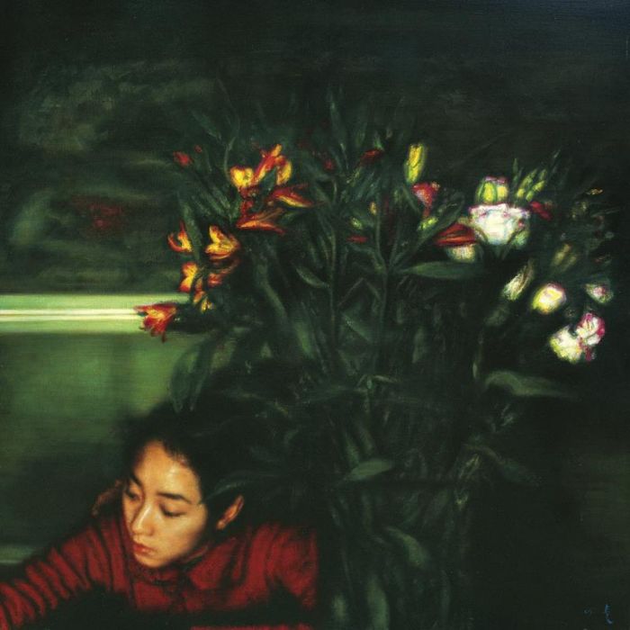 Chang Qing Ölgemälde - Unter den Blumen