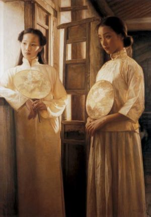 zeitgenössische kunst von Chang Qing - Zwei Schönheiten