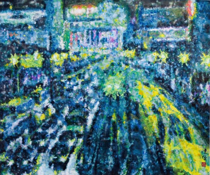 Chen Jun Chinesische Kunst - Das Flüstern der Nacht in der Stadt 5