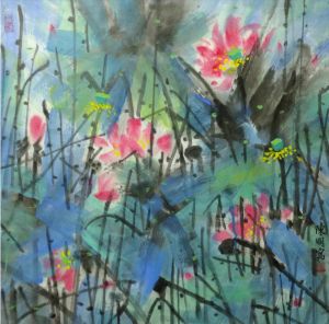 zeitgenössische kunst von Chen Ming - Der Duft von Lotus