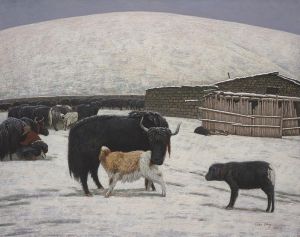 zeitgenössische kunst von Chen Ning - Gemälde der Serie Winter