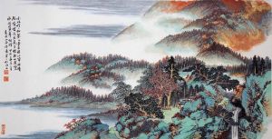 zeitgenössische kunst von Chen Qiang - Wolke über Bergen