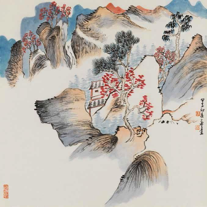 Chen Qiang Chinesische Kunst - Friedlicher Berg