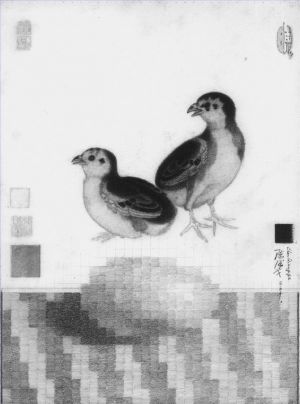 Zeitgenössische Malerei - Huhn