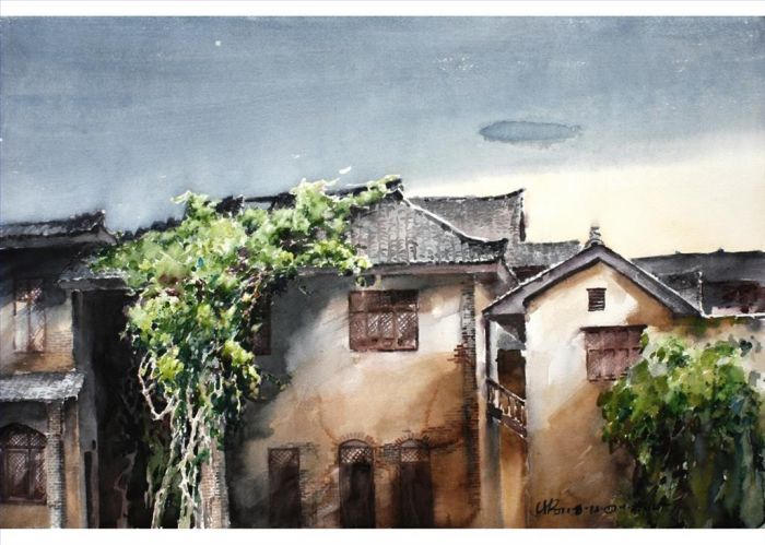 Chen Xiaorong Chinesische Kunst - Altes Haus 2