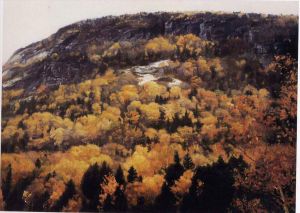 zeitgenössische kunst von Chen Yifei - Hudson River Valley 1984