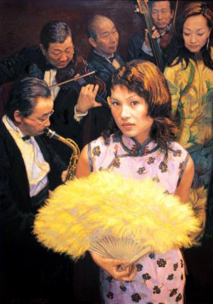 Zeitgenössische Ölmalerei - Erinnerung an Shanghai