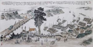 zeitgenössische kunst von Chen Dezhou - Ein alter Hafen am Fluss