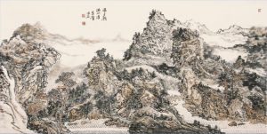 zeitgenössische kunst von Chi Jiahong - Sonnenglühen über dem Fluss