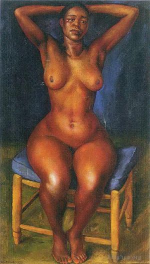 zeitgenössische kunst von Diego Rivera - Ruhende Tänzerin 1939