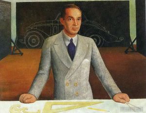 zeitgenössische kunst von Diego Rivera - Edsel B Ford 1932