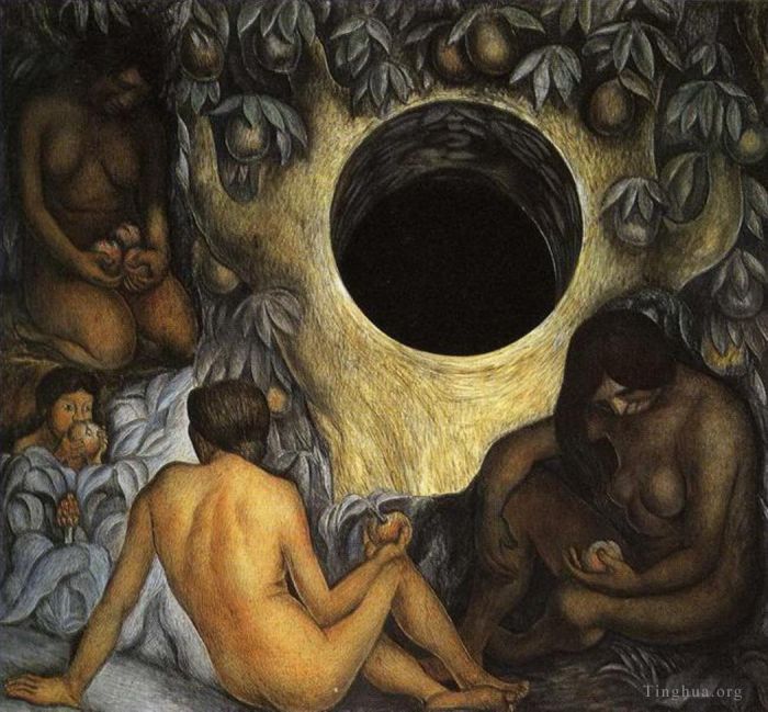 Diego Rivera Ölgemälde - Die reiche Erde 1926