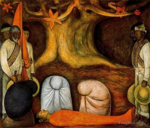 zeitgenössische kunst von Diego Rivera - Die ewige Erneuerung des revolutionären Kampfes 1927