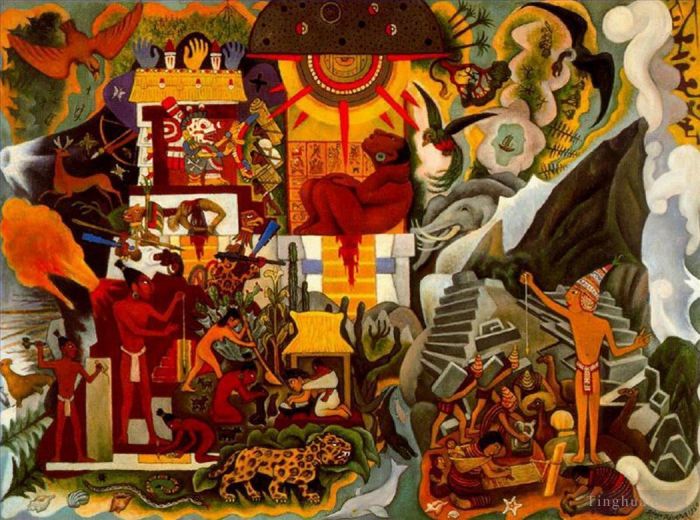 Diego Rivera Andere Malerei - Vorspanisches Amerika