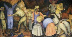 zeitgenössische kunst von Diego Rivera - Die Ausbeuter 1926