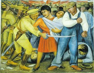 zeitgenössische kunst von Diego Rivera - Der aufstrebende Sozialismus