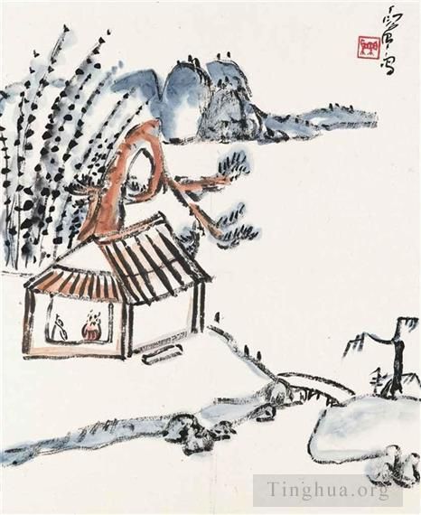 Ding Yanyong Chinesische Kunst - Gespräche bei einem Retreat