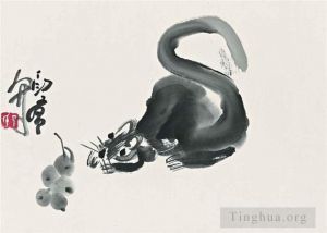 zeitgenössische kunst von Ding Yanyong - Maus und Trauben