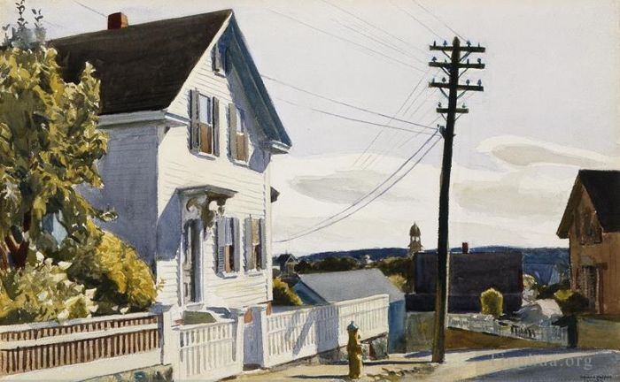 Edward Hopper Ölgemälde - Adams Haus