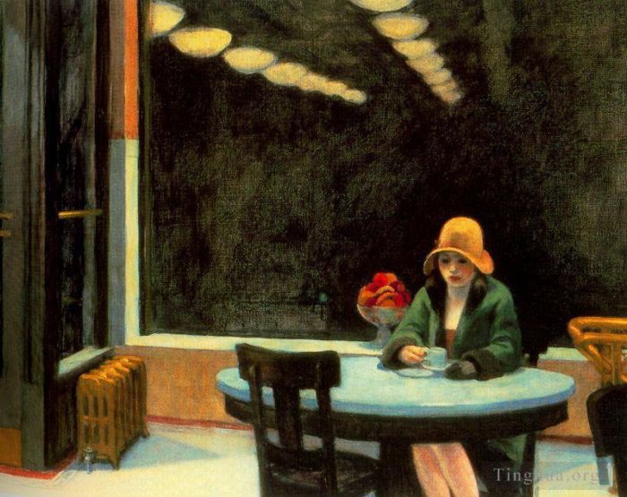Edward Hopper Ölgemälde - Automat 1927