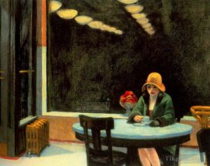 zeitgenössische kunst von Edward Hopper - Automat 1927