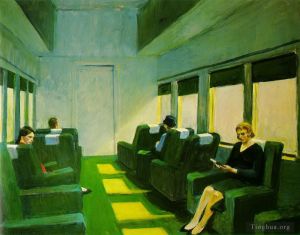 Zeitgenössische Ölmalerei - Sesselwagen 1965