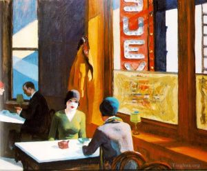 zeitgenössische kunst von Edward Hopper - Chop Suey 1929