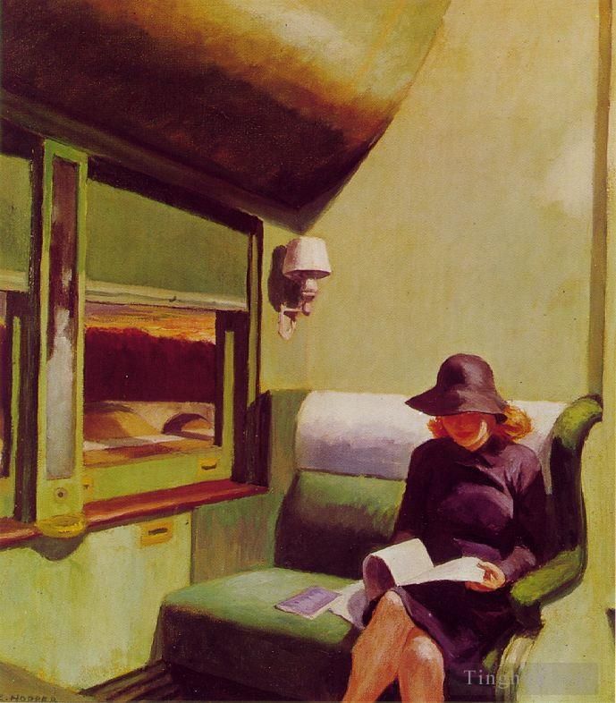 Edward Hopper Ölgemälde - Abteilwagen