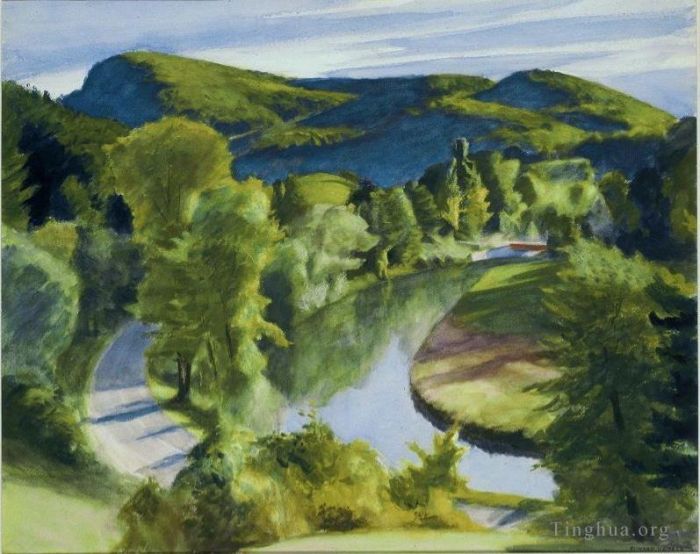 Edward Hopper Ölgemälde - Erster Zweig des White River Vermont
