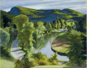 Zeitgenössische Ölmalerei - Erster Zweig des White River Vermont