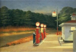 zeitgenössische kunst von Edward Hopper - Gas