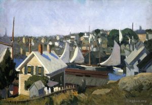 zeitgenössische kunst von Edward Hopper - Hafen von Gloucester