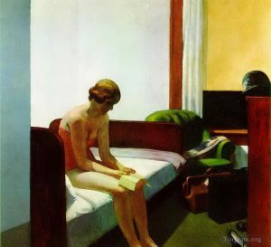 zeitgenössische kunst von Edward Hopper - Hotelzimmer