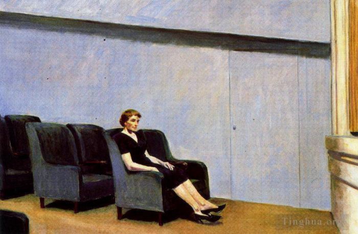 Edward Hopper Ölgemälde - Pause, auch Intermedio genannt