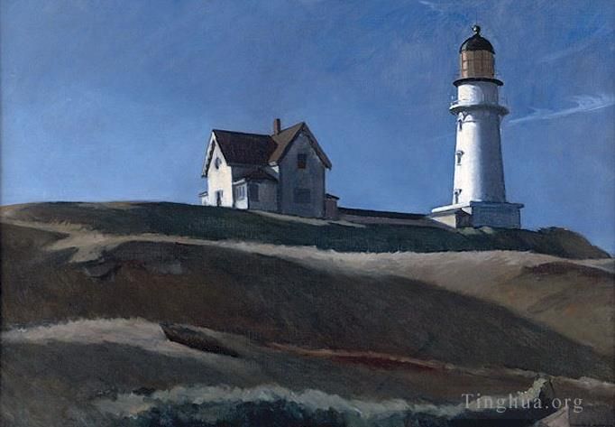 Edward Hopper Ölgemälde - Leuchtturmhügel