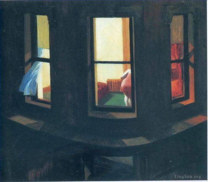 Edward Hopper Ölgemälde - Nachtfenster