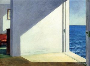 zeitgenössische kunst von Edward Hopper - Zimmer am Meer