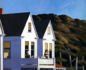zeitgenössische kunst von Edward Hopper - Sonnenlicht im zweiten Stock