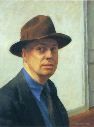 zeitgenössische kunst von Edward Hopper - Selbstporträt 1930