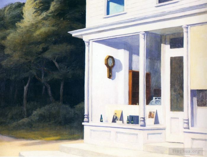 Edward Hopper Ölgemälde - Sieben Uhr morgens