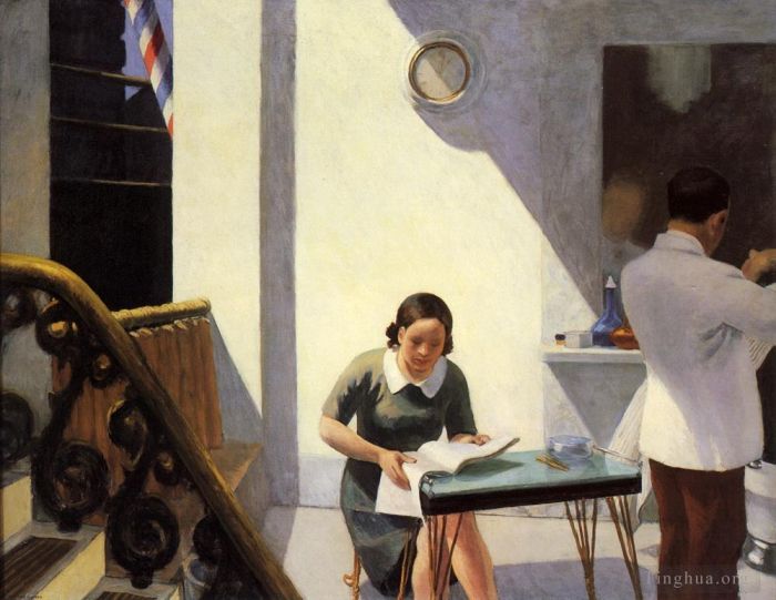 Edward Hopper Ölgemälde - Der Friseurladen